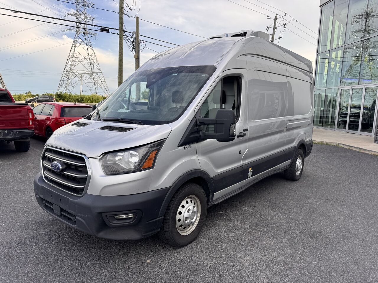 Silver 2020 Ford Transit Cargo Van All-Wheel Drive Automatic