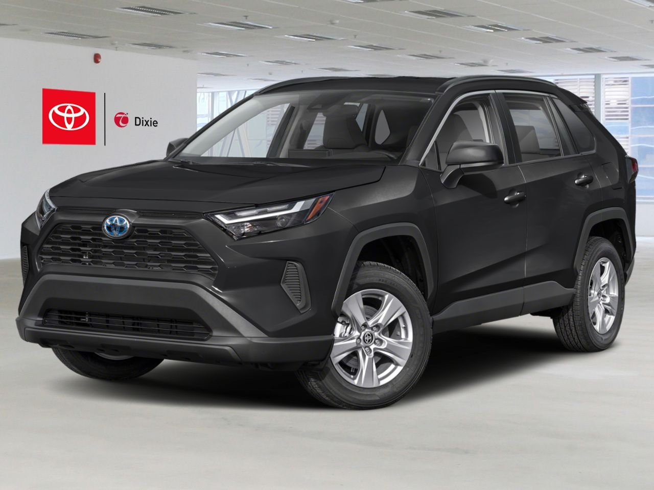 2025 Toyota RAV4 HYBRID LE AWD / CLEAN CARFAX / HEATED SEATS / TOYOTA SAFETY SENSE / CARPLAY AND ANDROID AUTO Black Mississauga - photo #0