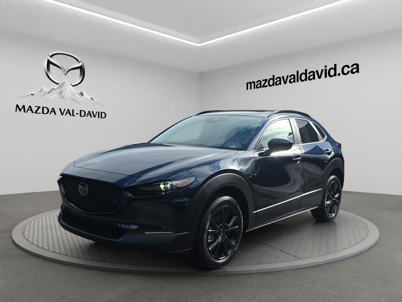 Mazda CX-30 GT, traction intégrale, sièges en cuir, caméra 360°, toit ouvrant, Bose 12 HP, affichage tête 2026 Bleu cristal foncé mica Val-David - photo #0
