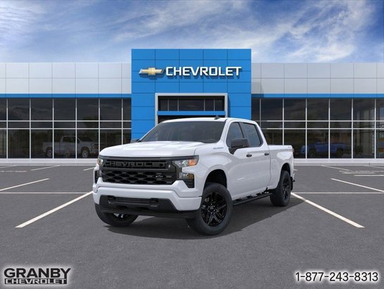 2026 CHEVROLET Silverado 1500 K1500 SILVERADO CREW CAB CUSTOM STD/BOX (1CX) SUMMIT WHITE