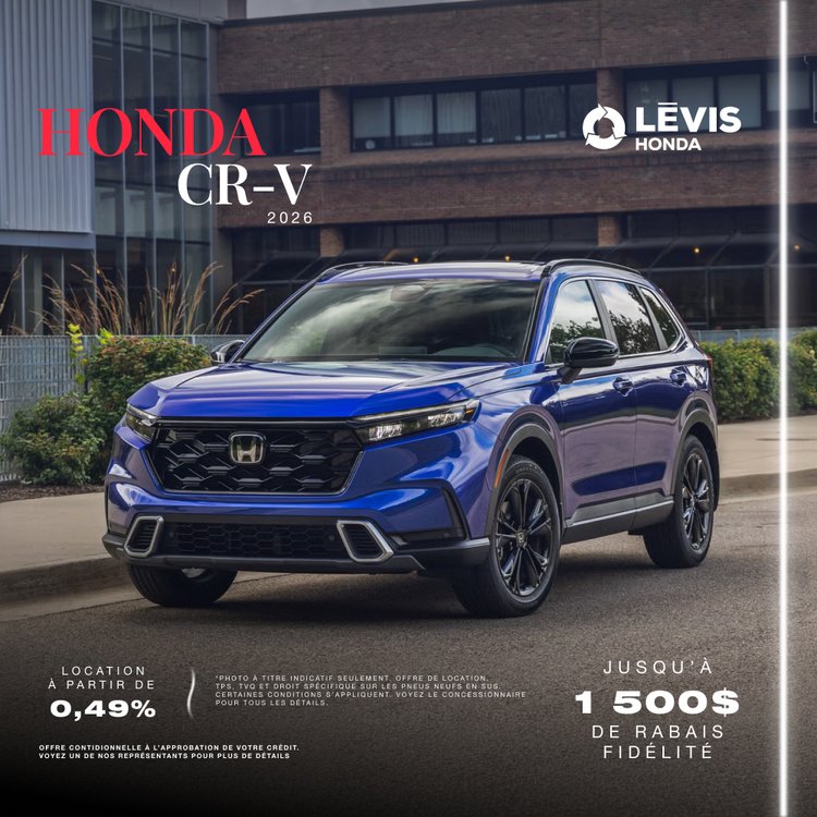 Levis Honda promo octobre CR V FR