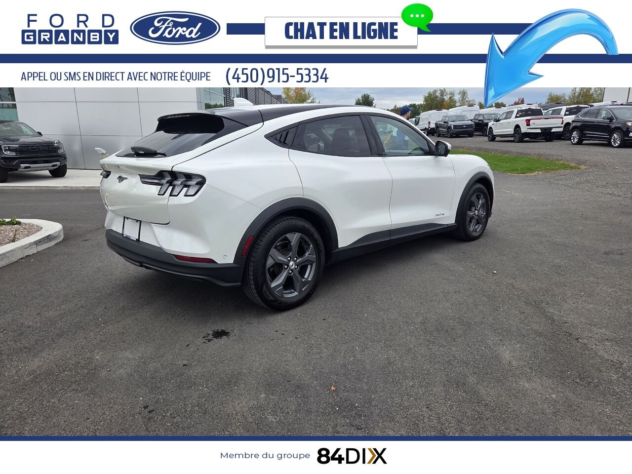 2022 Ford Mustang Mach-E White Granby - photo #10