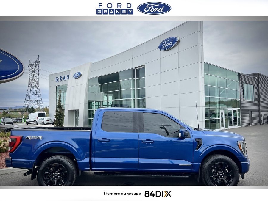 2022 Ford F-150 LARIAT cabine SuperCrew 4RM caisse de 5,5 pi Blue