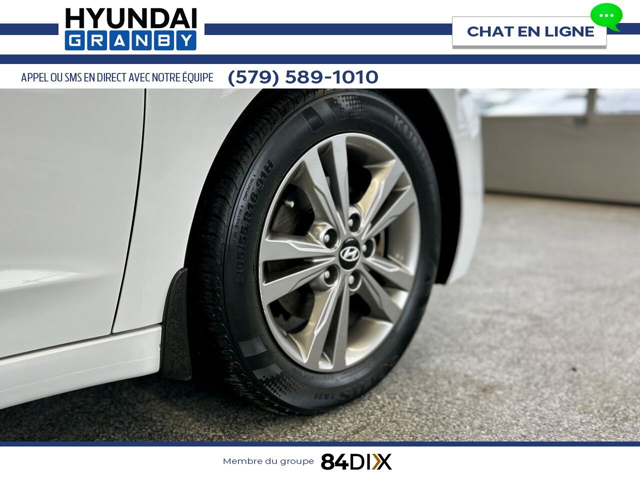 Hyundai Elantra 2018 Blanc Granby - photo #9