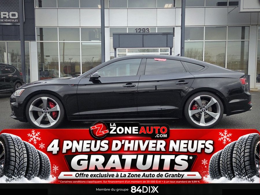 Audi S5 Sportback Technik Black Optic + 349HP 2019 Noir