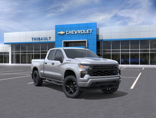 CHEVROLET Silverado 1500 Custom cabine double 4RM 147 po 2026 GRIS STERLING METALLISE