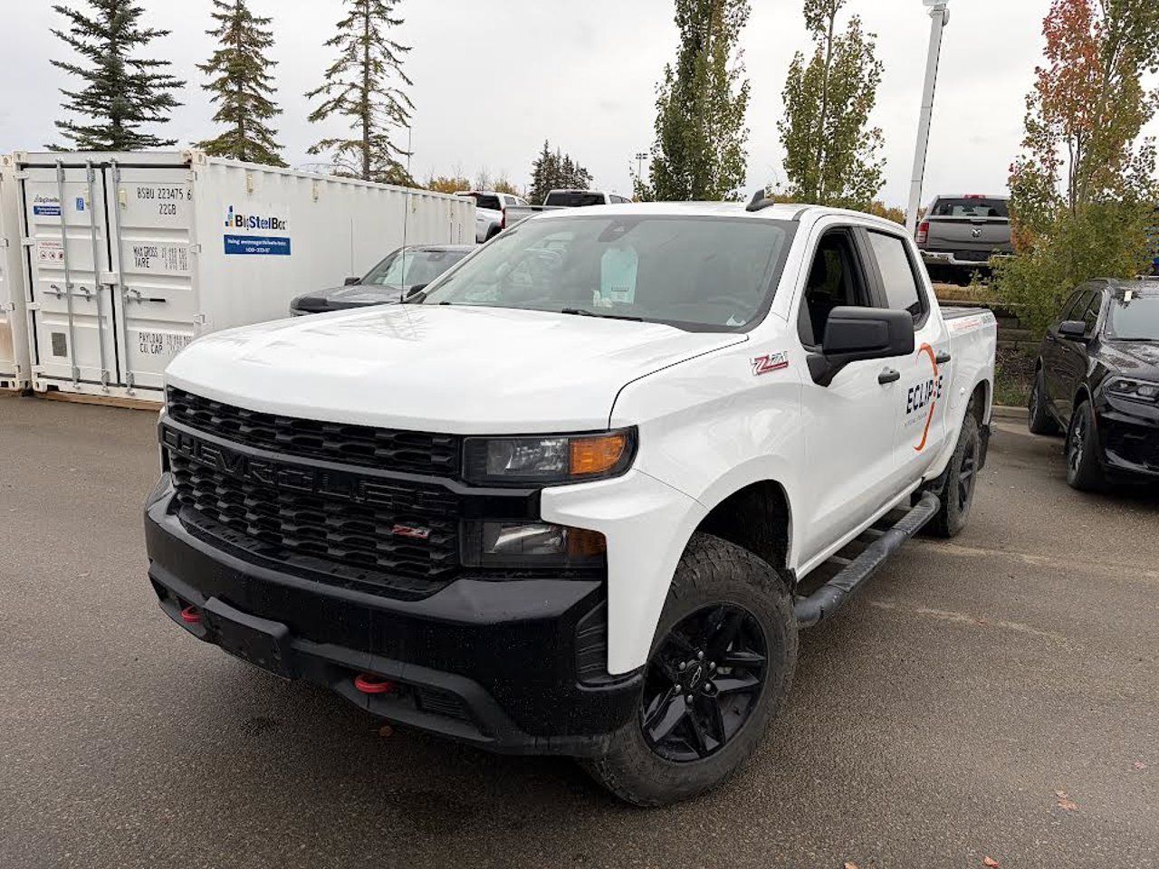 2022 Chevrolet Silverado 1500 LTD 4WD Crew Cab 147 Custom Trail Boss White Sherwood Park - photo #2