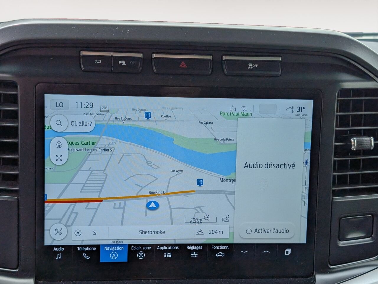 Ford F-150 Lightning XLT/SIÈGES CHAUFFANT/VOLANT CHAUFFANT/AC BIZONE/BLUETOOTH/CAMÉRA DE RECUL 2023 Noir Sherbrooke - photo #6