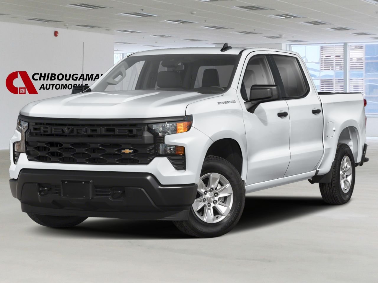 CHEVROLET Silverado 1500 K1500 SILVERADO CREW CAB CUSTOM STD/BOX (1CX) 2026 Blanc sommet Chibougamau - photo #0