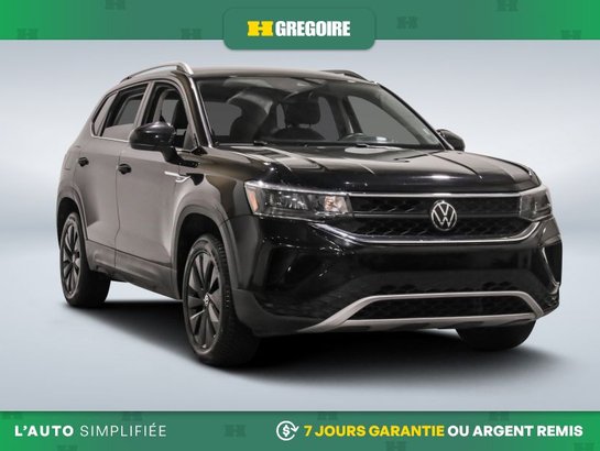 Volkswagen Taos Comfortline AUTO AC CUIR NAV MAGS CAM RECUL BLEUTO 2024 Noir