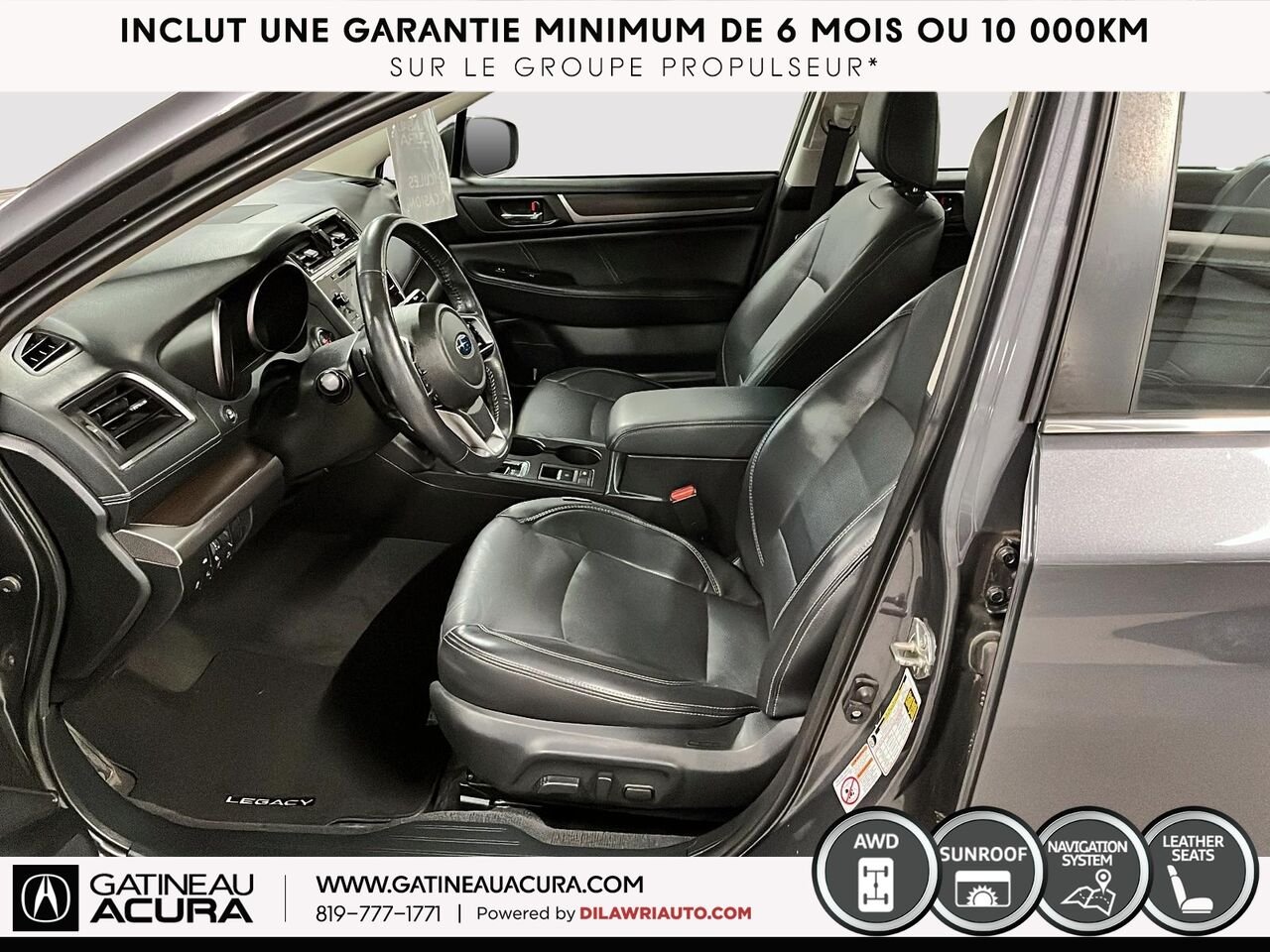 2019 Subaru Legacy 2.5i Limited AWD Grey Gatineau - photo #25