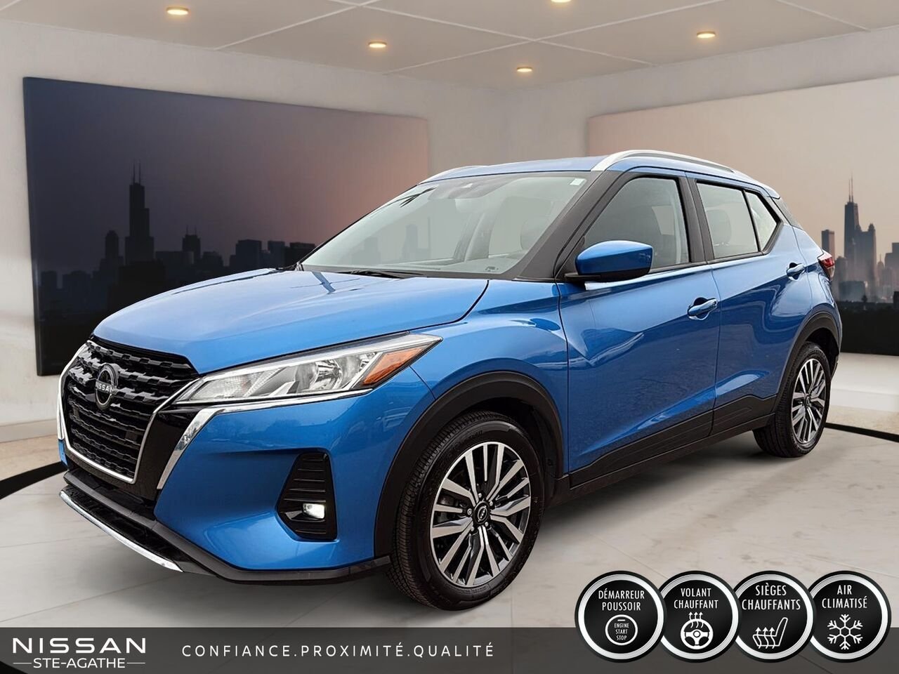 Nissan Kicks Play SV | 1 PROPRIÉTAIRE | JAMAIS ACCIDENTÉ | BANCS CHAUFFANTS | VOLANT CHAUFFANT 2025 Bleu Sainte-Agathe-des-Monts - photo #0
