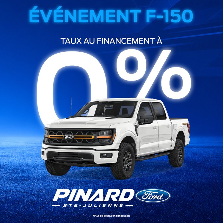 Pinard ford PROMO octobre F 150 2026 1000X1000