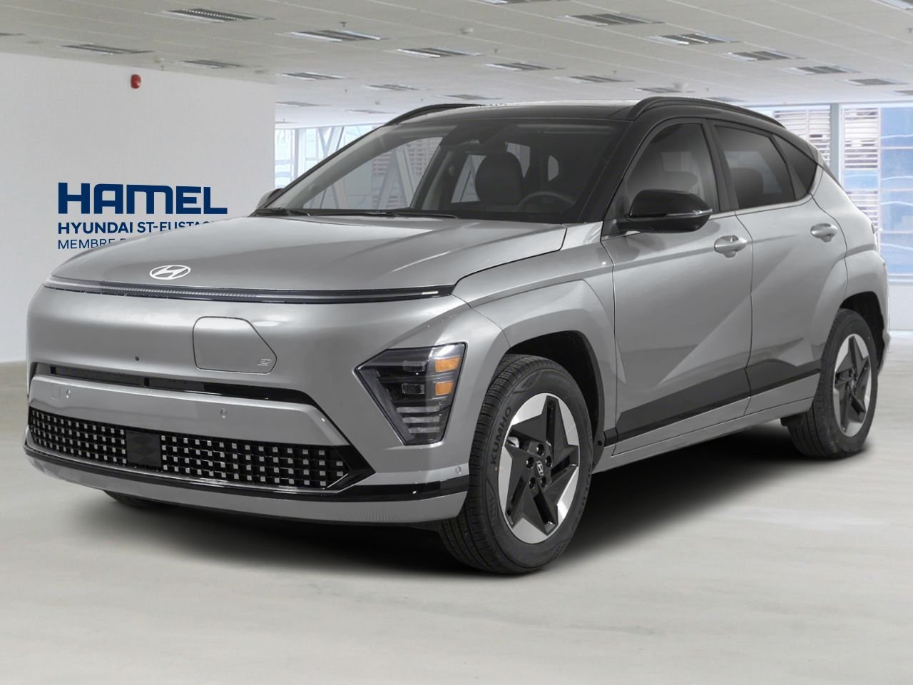 Hyundai Kona électrique 2026 Gris cybernétique avec toit Noir abyssal Saint-Eustache - photo #0