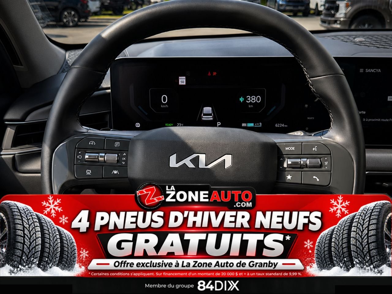 Kia EV9 Land AWD 2024 Blanc Granby - photo #14