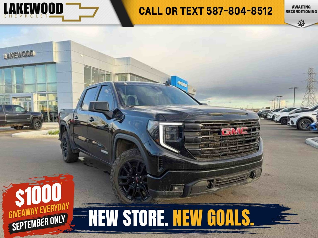 2022 GMC Sierra 1500 4WD Crew Cab 147 Elevation Black Sherwood Park - photo #0