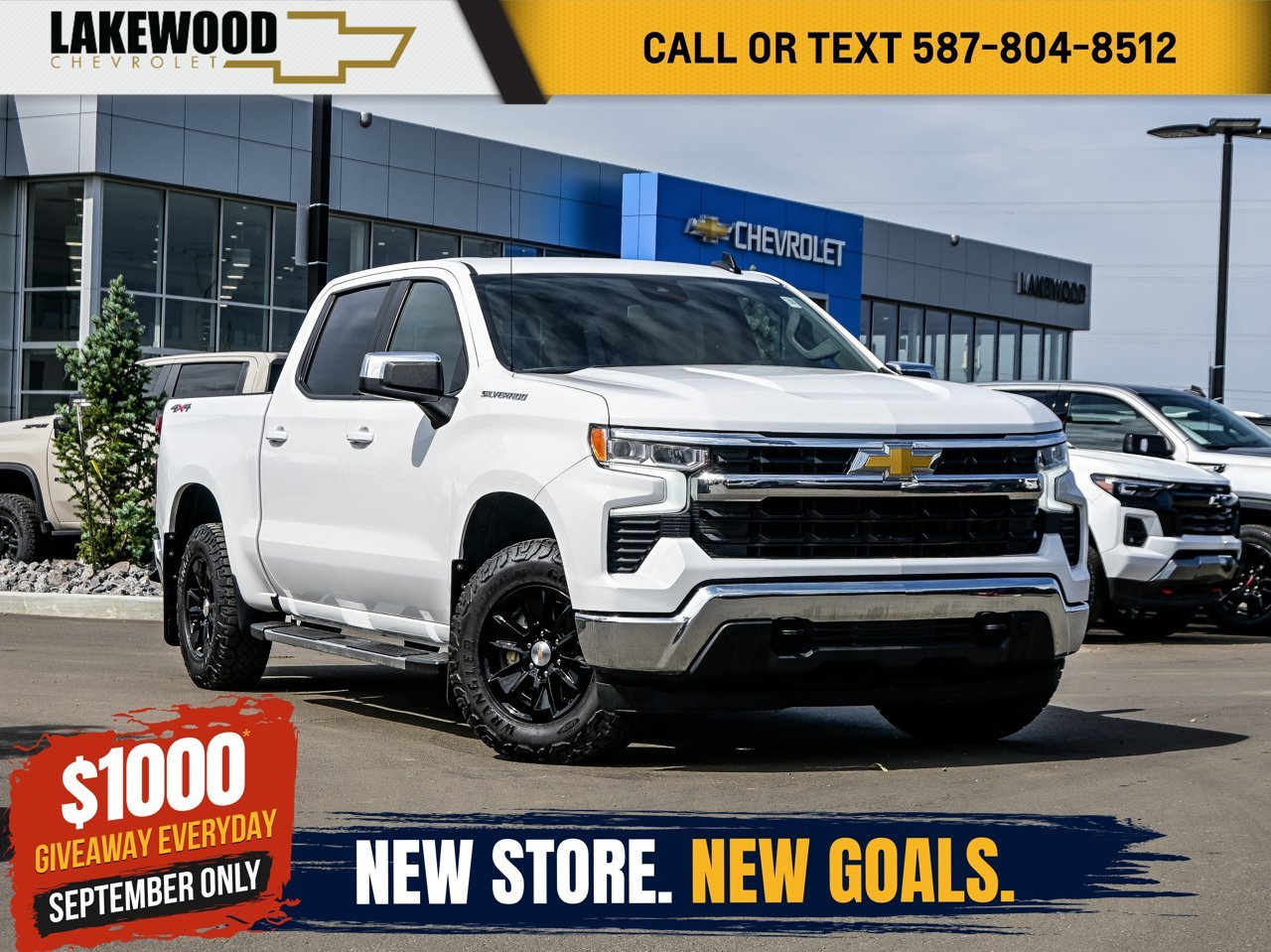 2024 Chevrolet Silverado 1500 4WD Crew Cab 147 LT White Sherwood Park - photo #0
