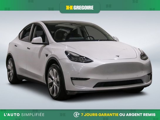 2022 Tesla Model Y Long Range AWD AUTO A/C CUIR TOIT NAV MAGS CAM REC White
