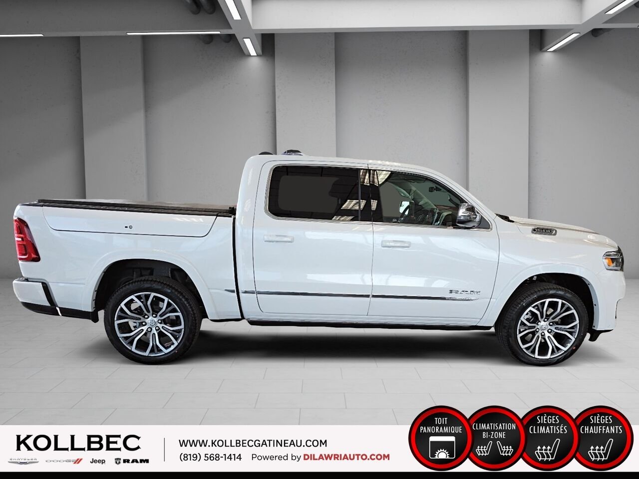 RAM 1500 26730 | Tungsten cabine d'équipe 4x4 caisse de 5 pi 7 po 2026 Triple couche nacrée ivoire Gatineau - photo #13
