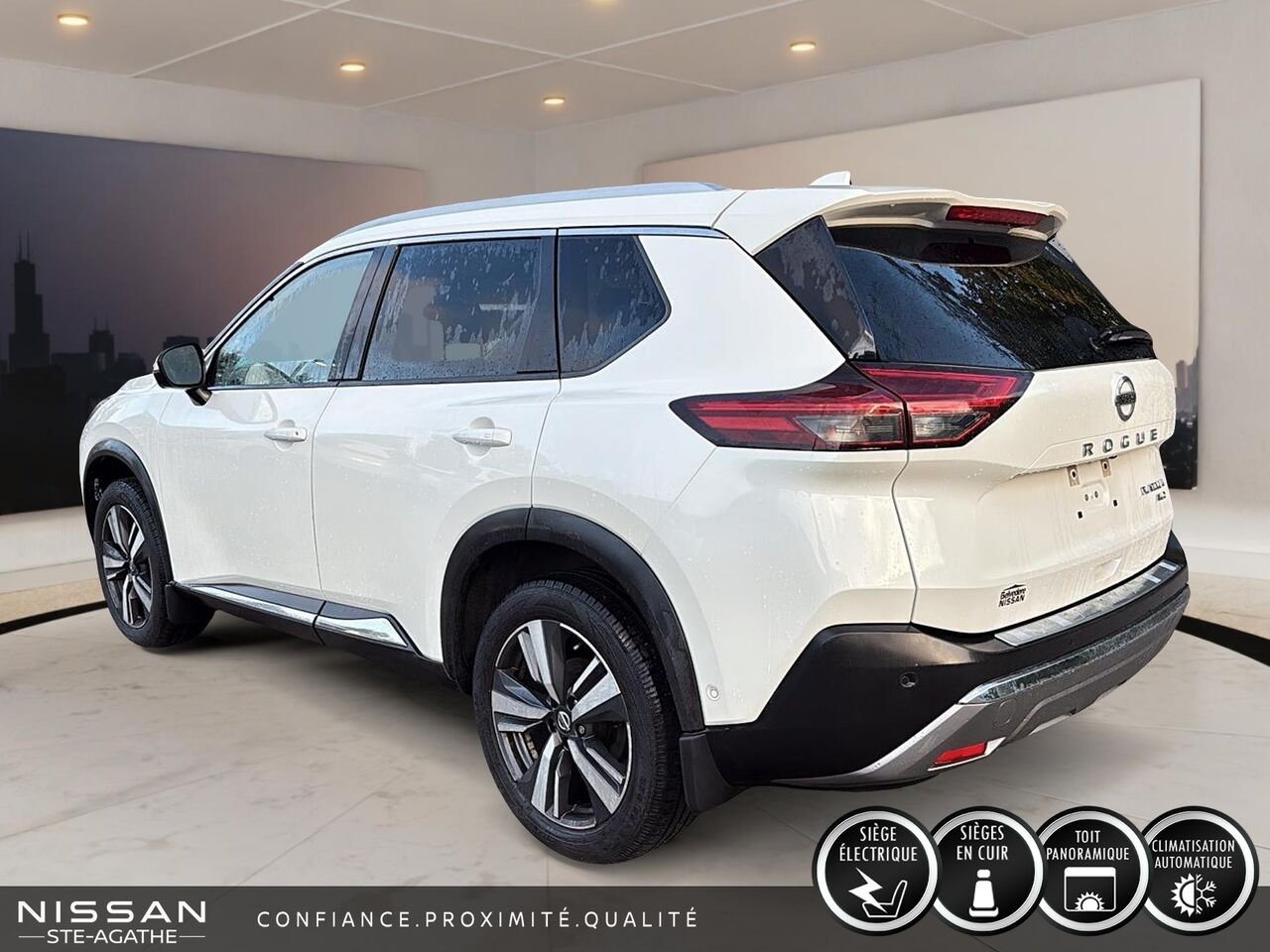 2021 Nissan Rogue TRACTION INTÉGRALE | TOIT OUVRANT PANORAMIQUE | CUIR | BOSE | UN SEUL PROPRIÉTAIRE White Saint-Jérôme - photo #4