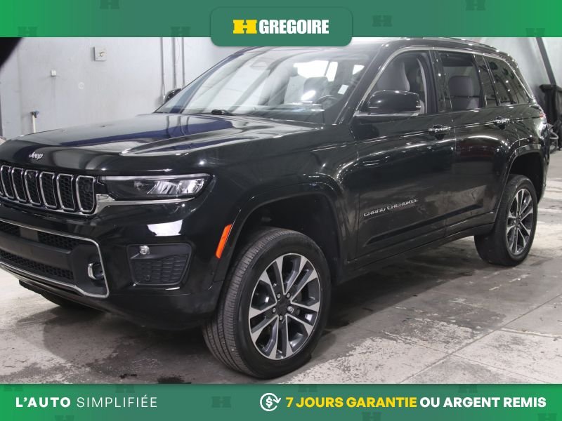 Jeep Grand Cherokee Overland AWD AUTO A/C MAGS CUIR TOIT NAV CAM RECUL 2023 Noir