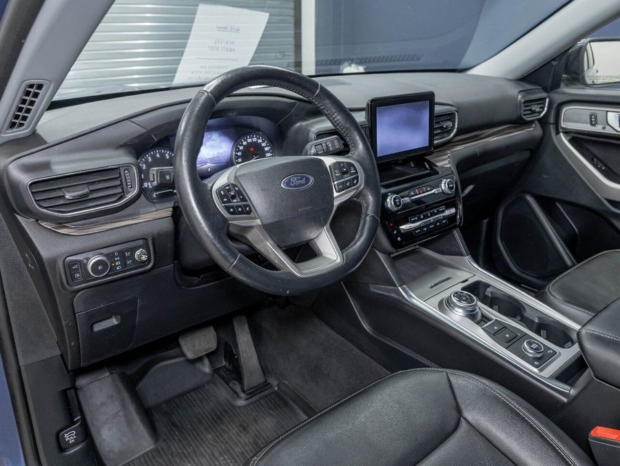 Ford Explorer LIMITED HYBRID AWD *NAV* CUIR SIÈGES VENTIL B&O 2022 Bleu