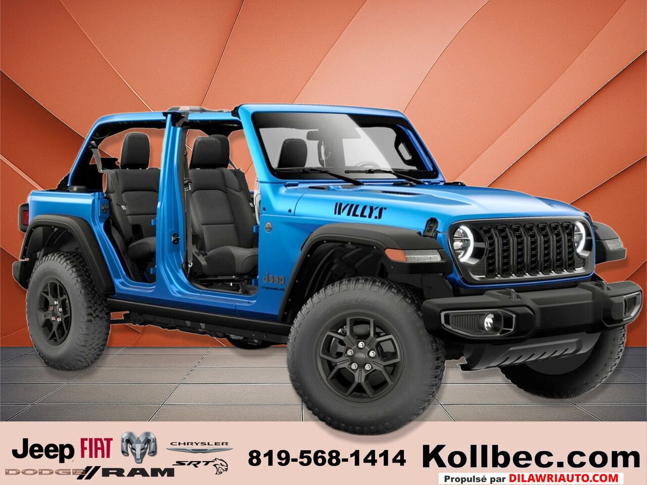 2026 JEEP Wrangler 26430 | Willys 4 portes 4x4 Hydro Blue Pearl Gatineau - photo #4