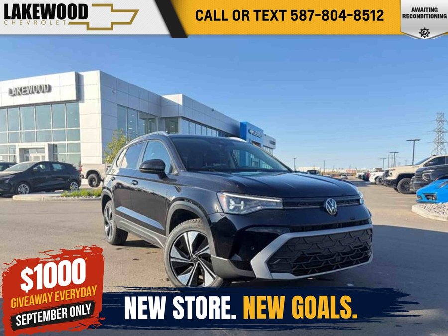 2025 Volkswagen Taos Comfortline 4Motion 1.5T | Heated Leatherette Bucket Seats Black