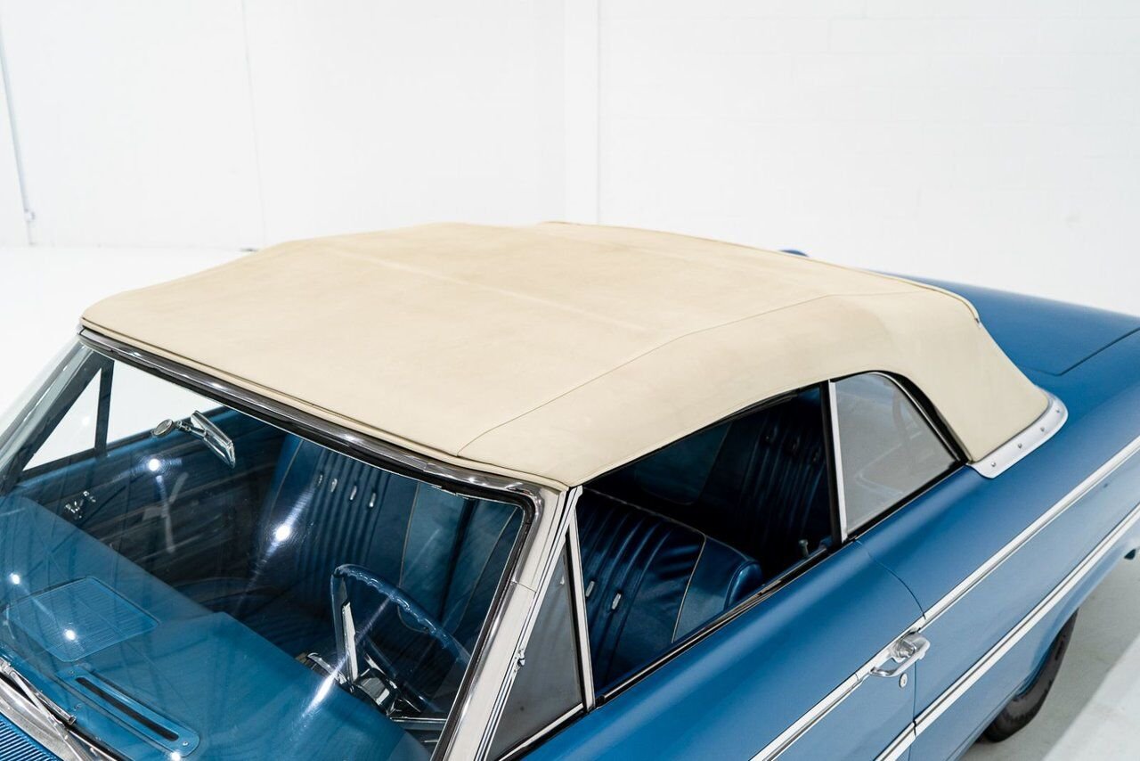 1963 Ford Galaxie 500 *PRIX EN USD* 406 Cu In TriPower 4-Speed Convertible Blue Montreal - photo #53
