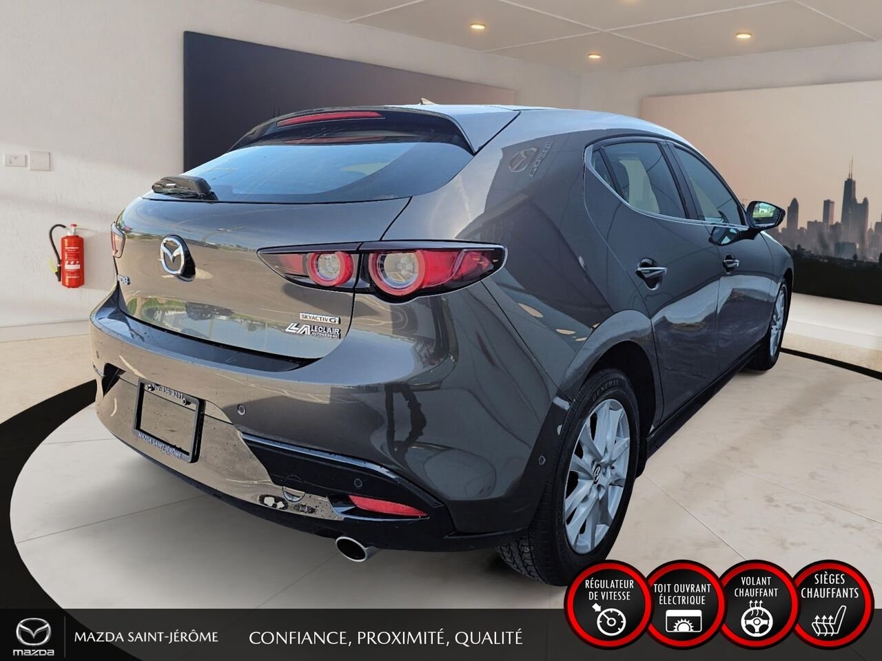 2020 Mazda Mazda3 Sport GT | TOIT OUVRANT | CUIR | AUTOMATIQUE Grey Saint-Jérôme - photo #5