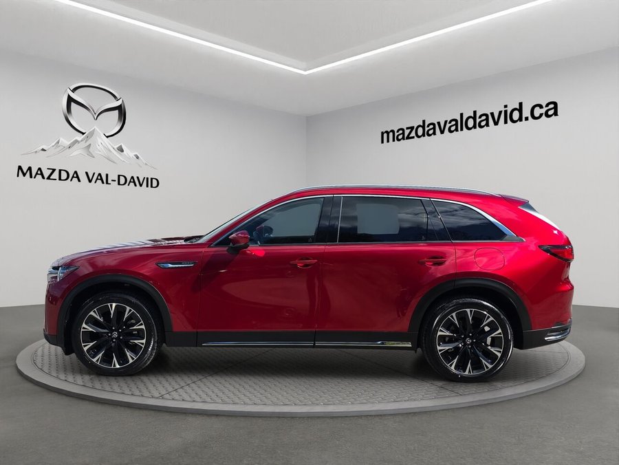 Mazda CX-90 hybride rechargeable GT TI 2026 Rouge vibrant cristal métallisé