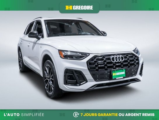 Audi Q5 Progressiv AWD AUTO AC CUIR TOIT NAV CAM RECULE BL 2023 Blanc