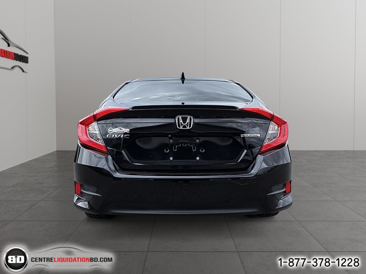 2017 HONDA CIVIC BERLINE TOURING AUTOMATIQUE | BD0383 Black Granby - photo #6