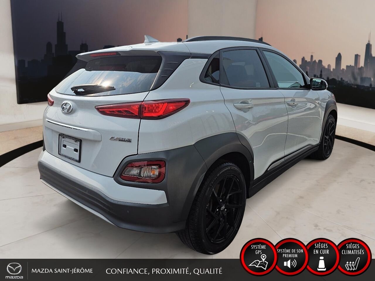 2021 Hyundai Kona Electric White Ste-Agathe des Monts - photo #5