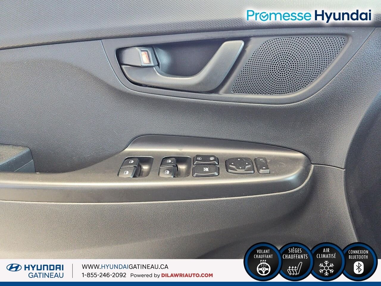 Hyundai Kona 2.0L Preferred TA*** sieges chauffants , volant chauffants, bas millage*** 2023 Noir Ottawa & Gatineau - photo #9