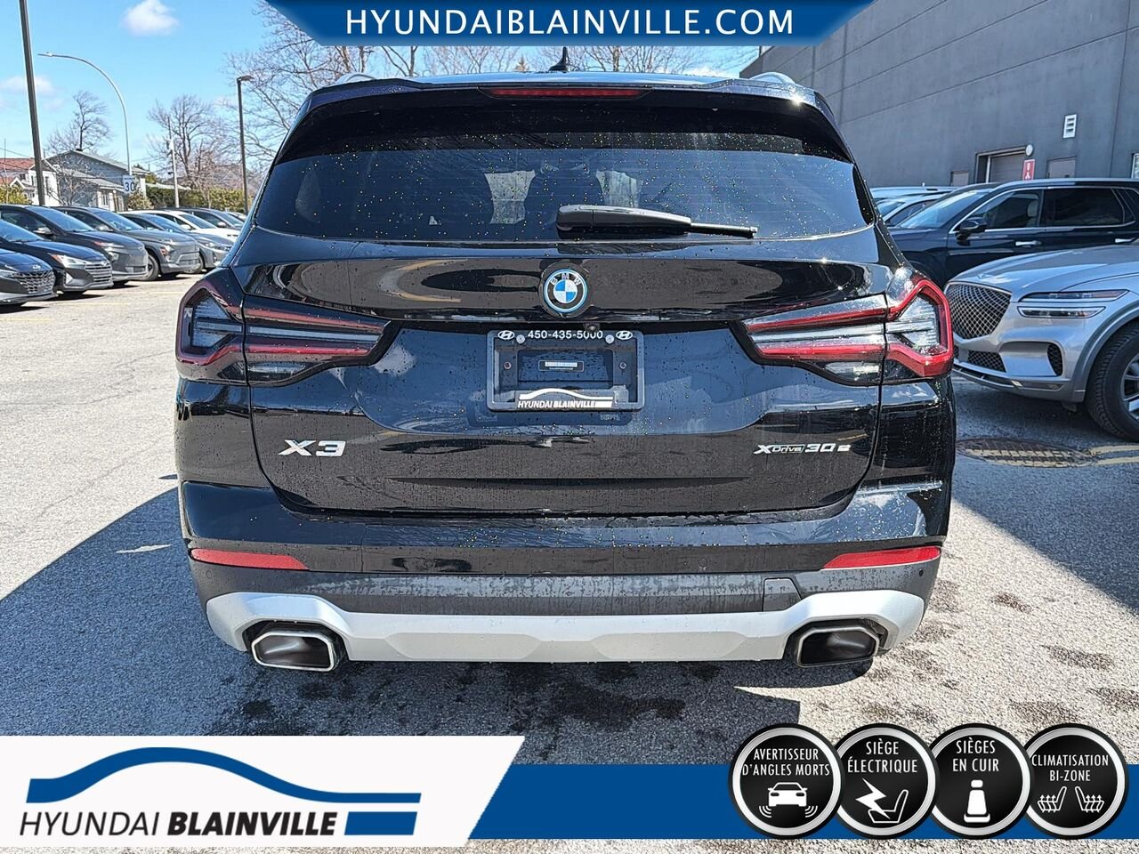 BMW X3 2022 Noir Blainville - photo #4