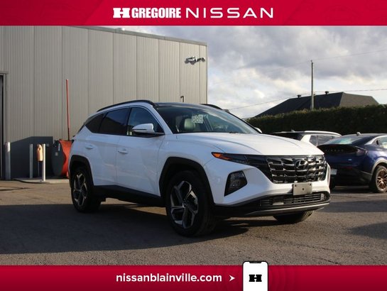 2023 Hyundai Tucson Luxury AWD CUIR TOIT PANO HYBRIDE White