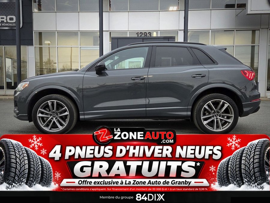 Audi Q3 QUATTRO + JAMAIS ACCIDENTÉ + NAVIGATION 2023 Gris