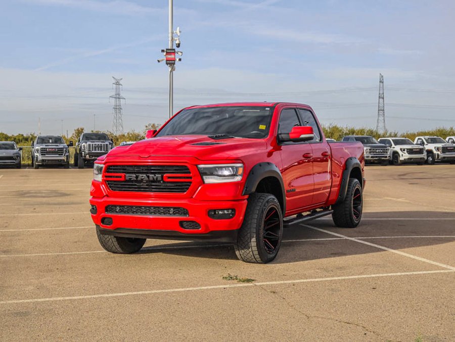 2019 Ram 1500 Sport 5.7L | Aftermarket Fender Flares/20in Wheels/33in Tires Red