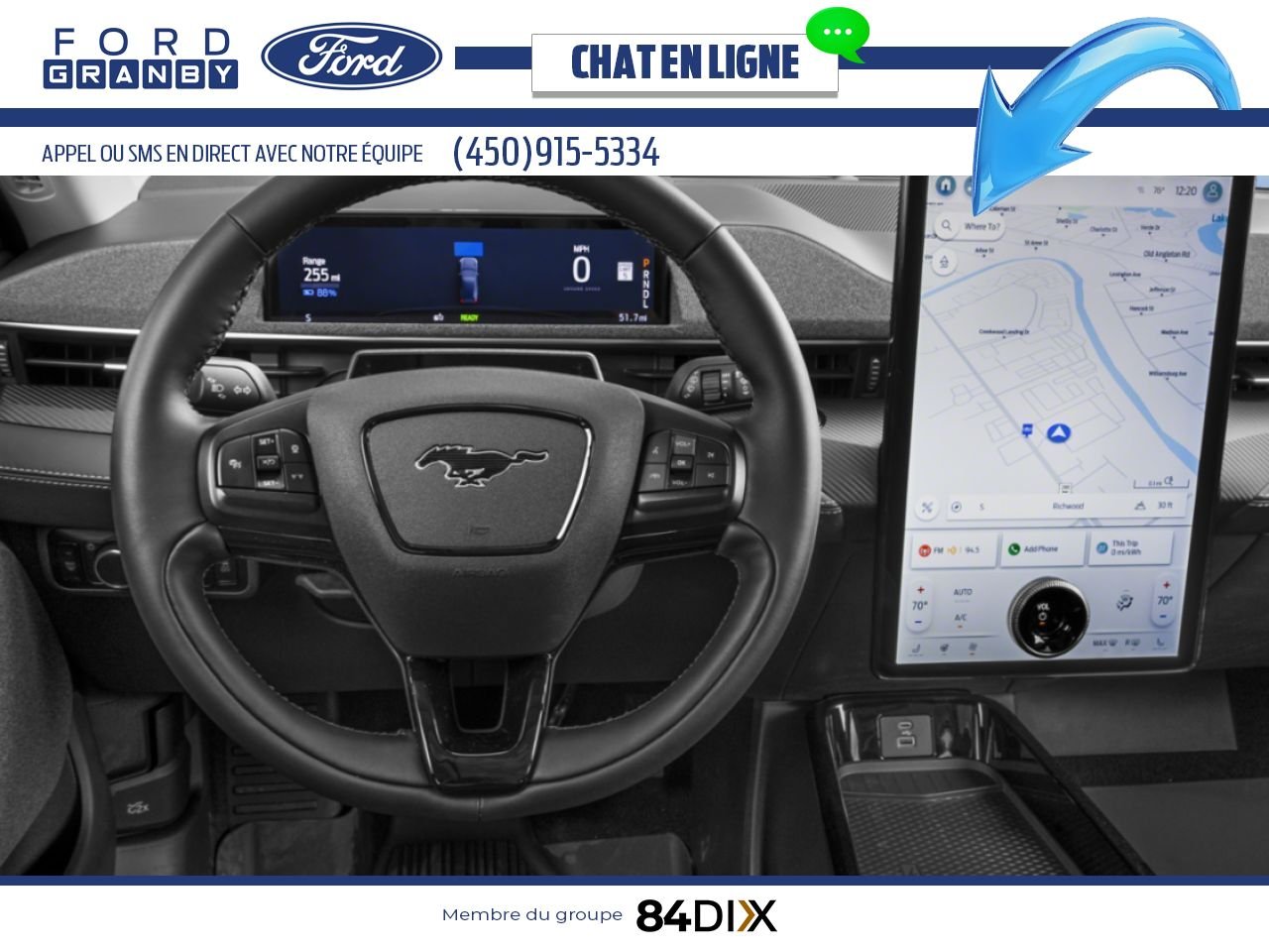 Ford Mustang Mach-E 2025 Blanc astral métallisé trois couches Granby - photo #4