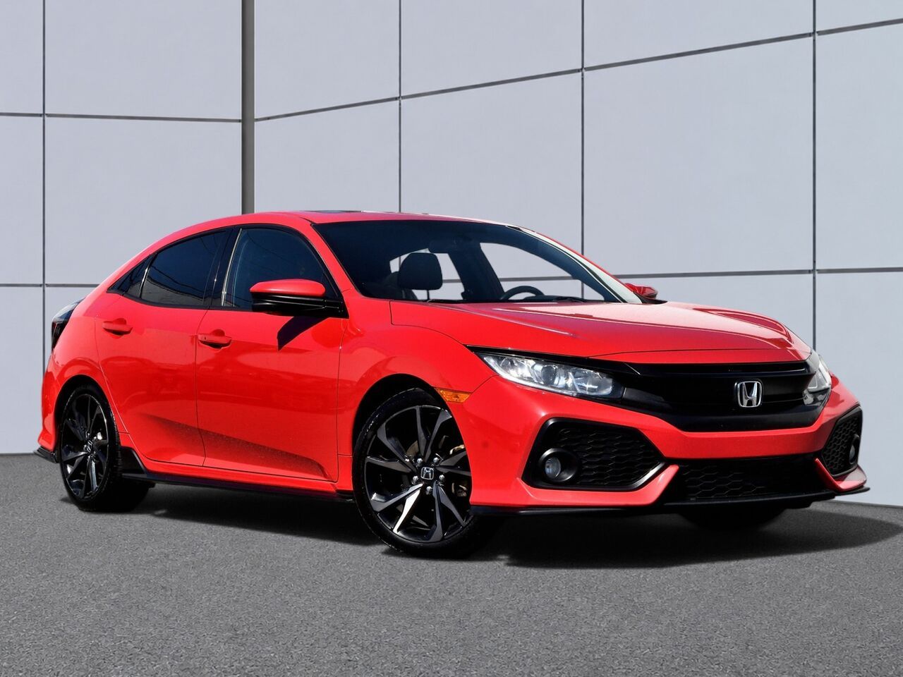 Red 2018 Honda Civic Hatchback Hatchback Front-Wheel Drive Automatic