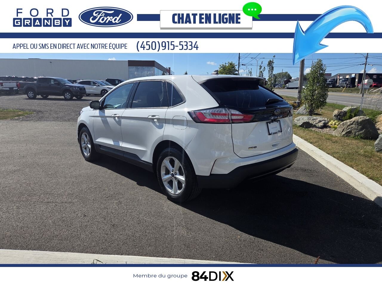 Ford Edge 2022 Blanc Granby - photo #4