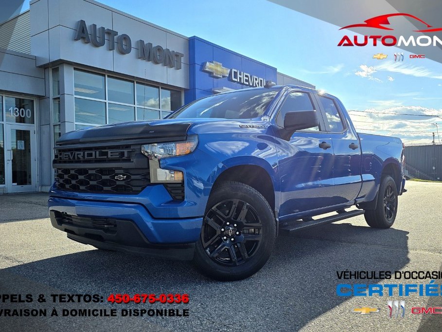 2023 Chevrolet Silverado 1500 Custom 4X4 Blue Mont-Laurier - photo #0