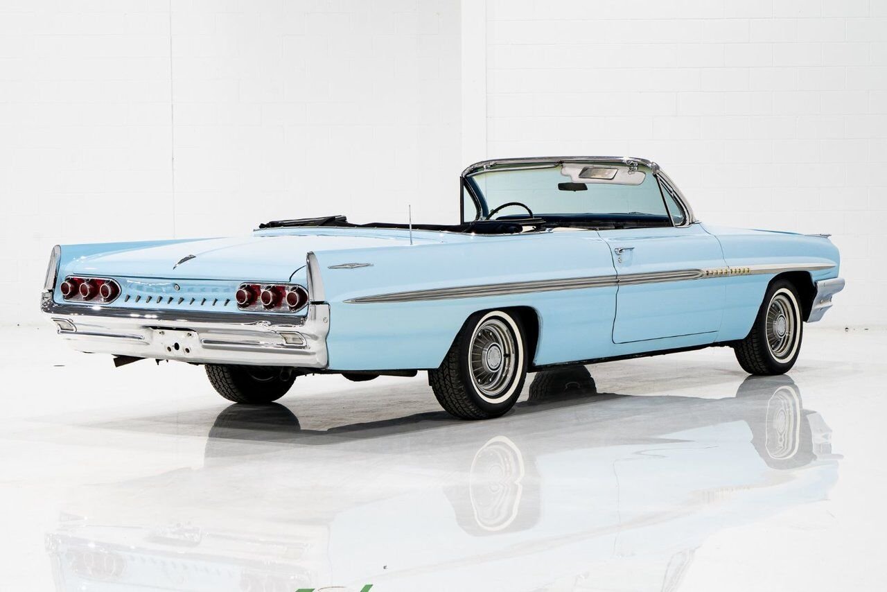 1961 Pontiac Bonneville **PRIX EN USD**C8 Suffix 389cu.in. TriPower 4 Speed Blue Montreal - photo #21