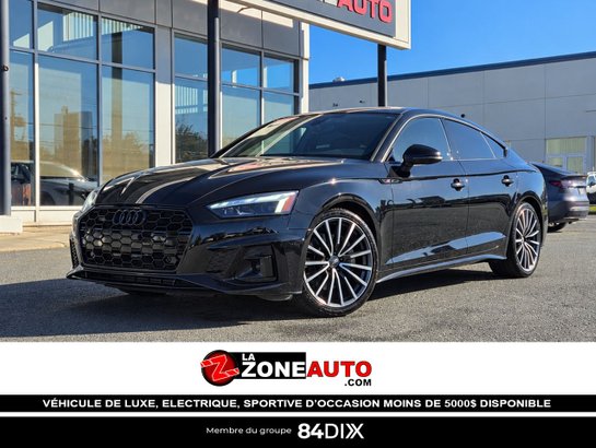 Audi A5 Sportback NOUVELLE ARRIVAGE!! + JAMAIS ACCIDENTÉ 2020 Noir