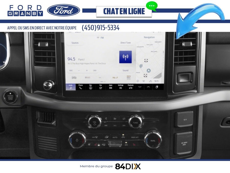 Ford F-150 Lightning XLT cabine SuperCrew 4RM caisse de 5,5 pi 2025 Gris carbonisé métallisé