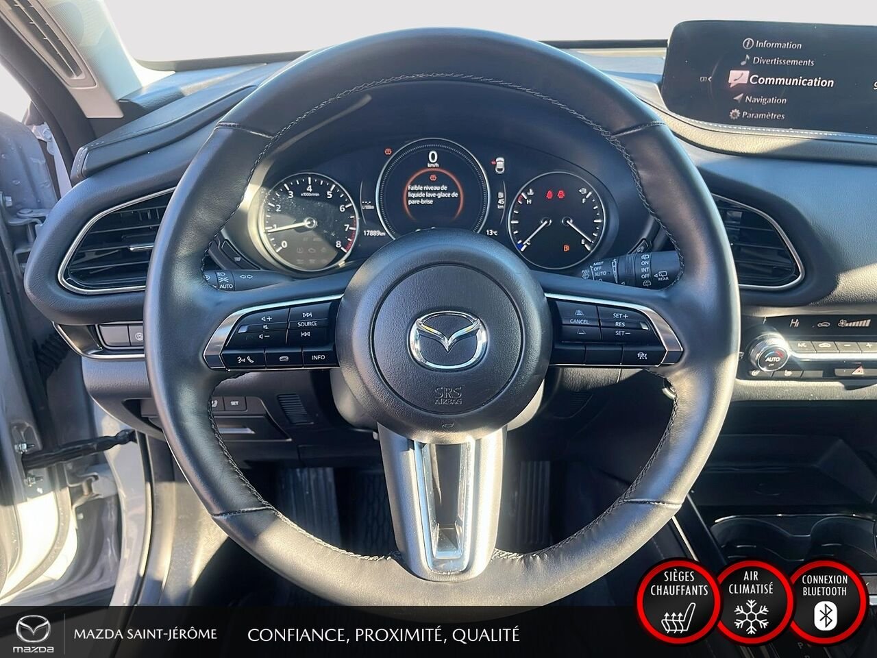 Mazda CX-30 GS LUXE | 1 PROPRIÉTAIRE | JAMAIS ACCIDENTÉ | TOIT OUVRANT | CUIR | AWD 2025 Gris Saint-Jérôme - photo #13