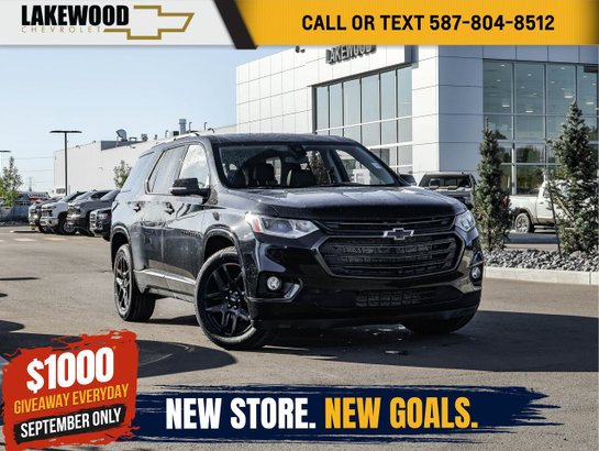 2021 Chevrolet Traverse Premier Redline Edition AWD 3.6L 7 Passenger | Dual Panel Sunroof Black