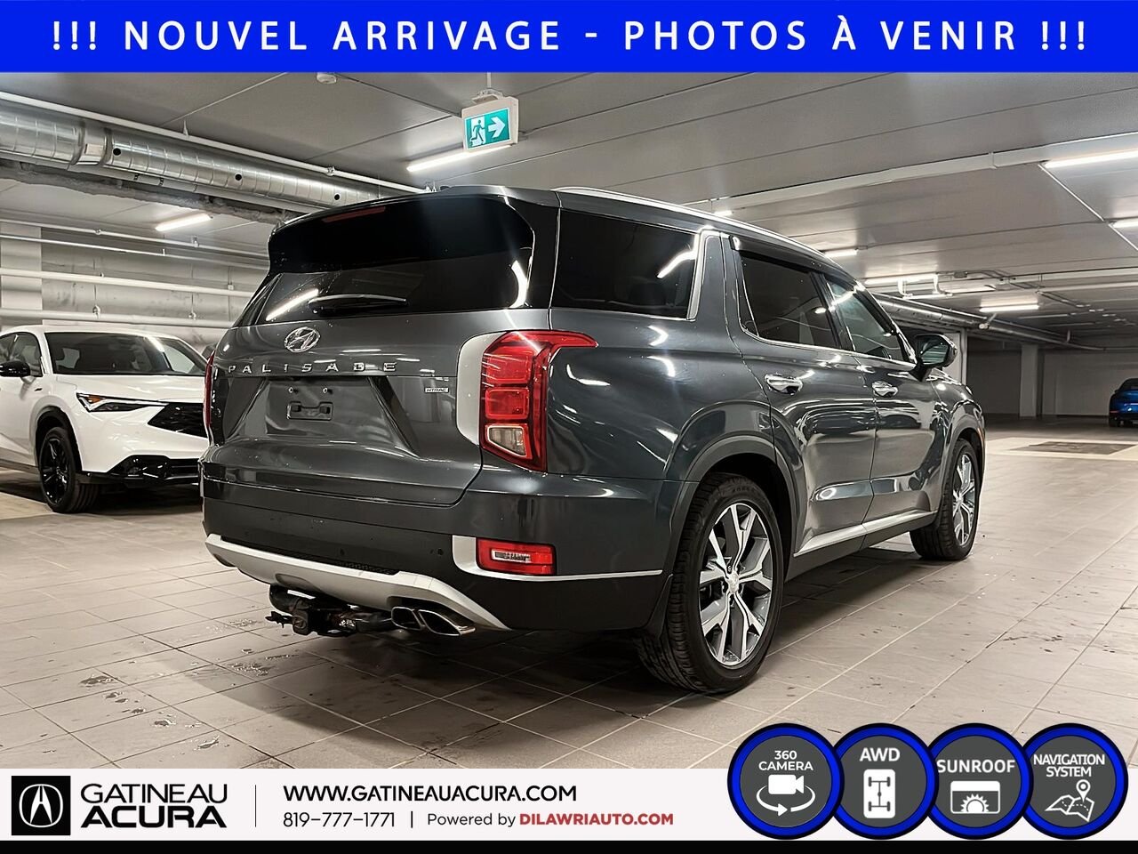 Hyundai Palisade Luxury 8 places AWD 2021 Gris Ottawa & Gatineau - photo #4