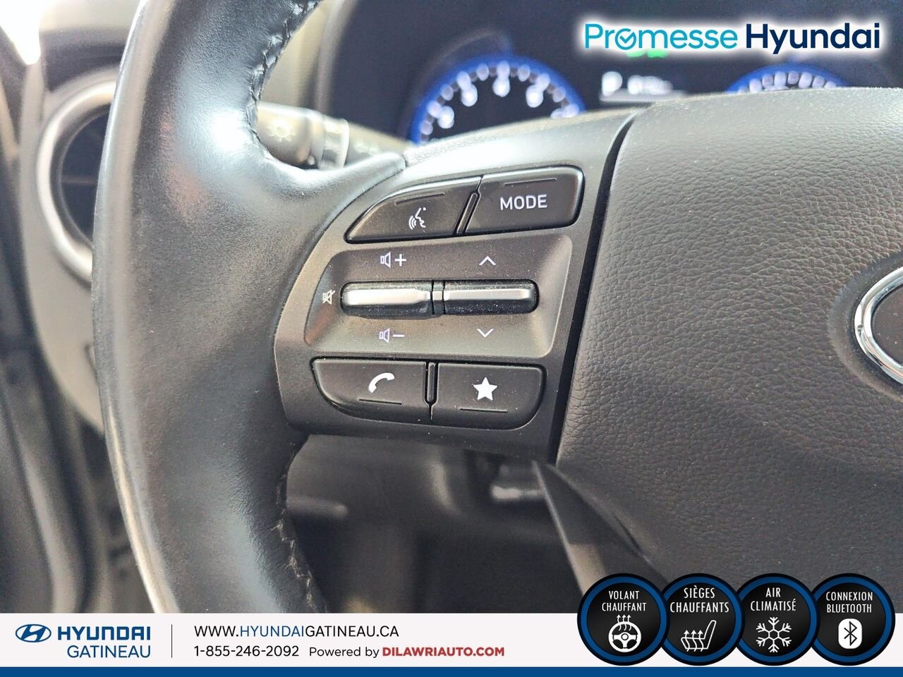 Hyundai Kona 2.0L Preferred TA*** sieges chauffants , volant chauffants, bas millage*** 2023 Noir Ottawa & Gatineau - photo #13